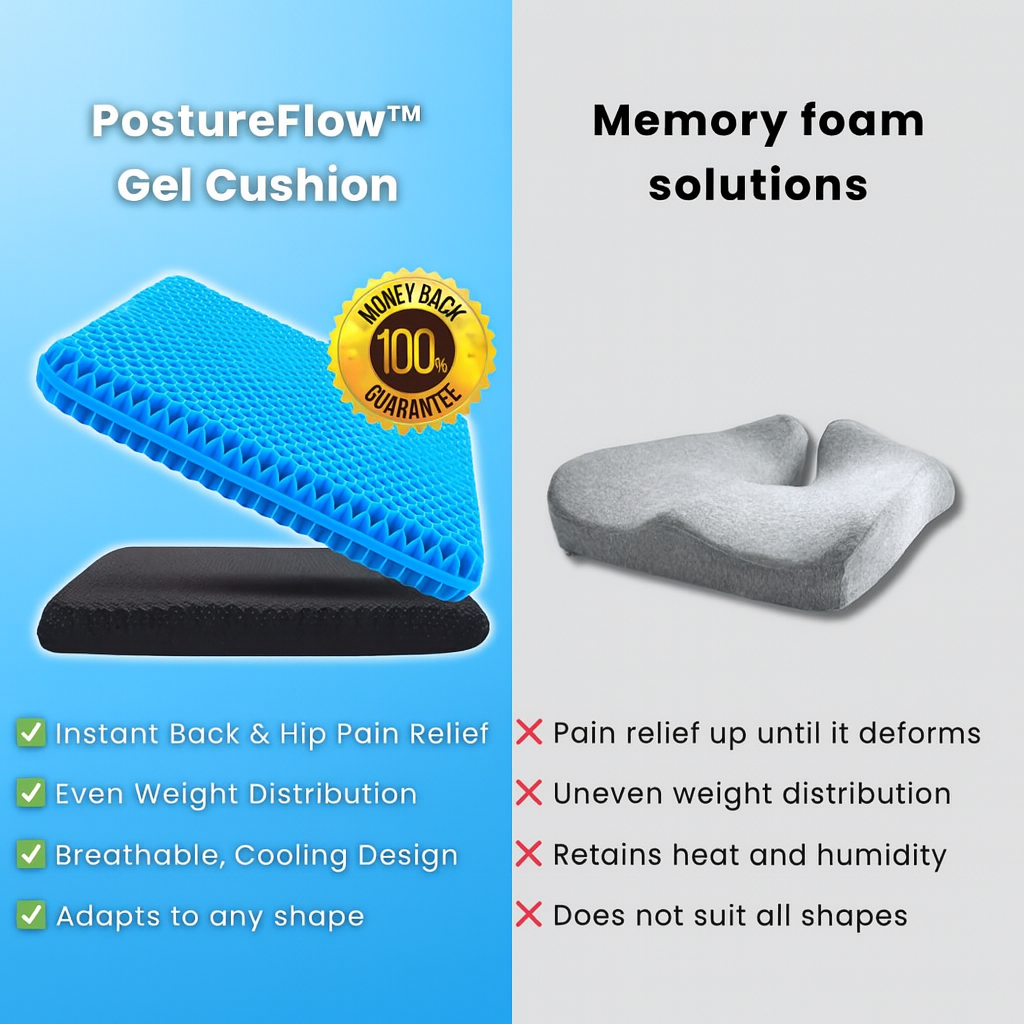 PostureFlow™ – Pain Relief Cushion