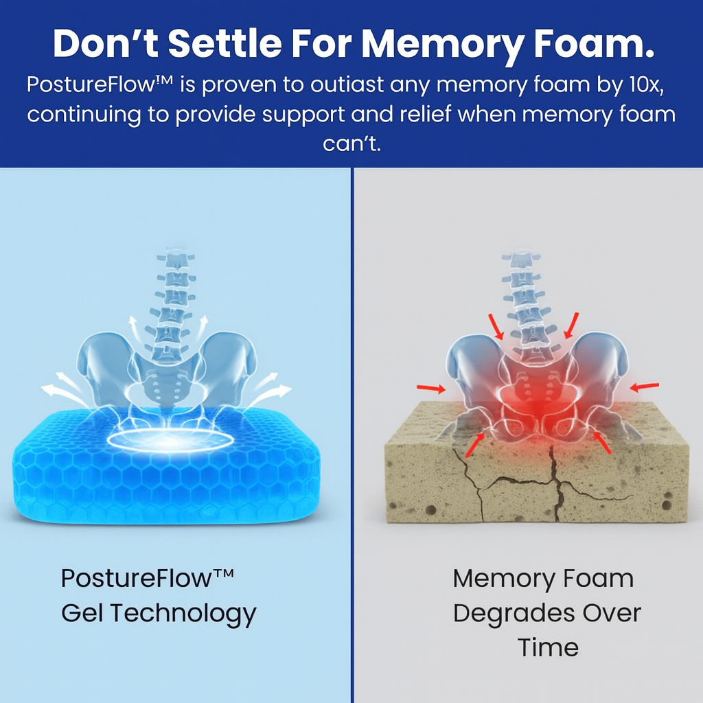 PostureFlow™ – Pain Relief Cushion
